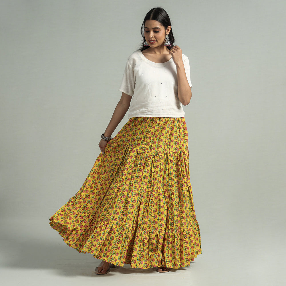 sanganeri long skirt 