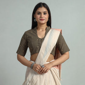 Buy Jacquard Weave Cotton Stitched Blouse 