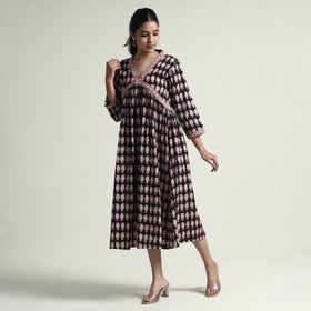  Bagh Block Printed Cotton Dress 