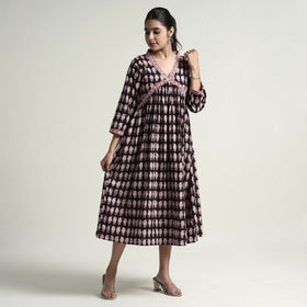  Bagh Block Printed Cotton Dress 