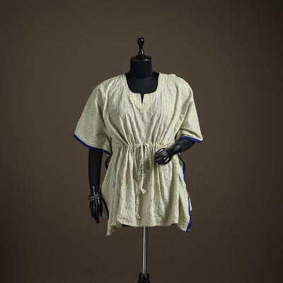 Jacquard cotton short kaftan 123 - handcrafted
