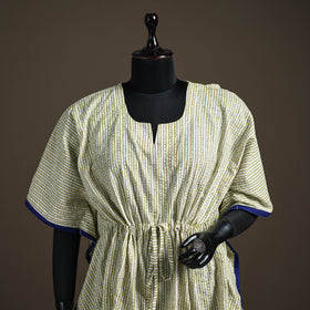 Jacquard cotton short kaftan 123 - handcrafted