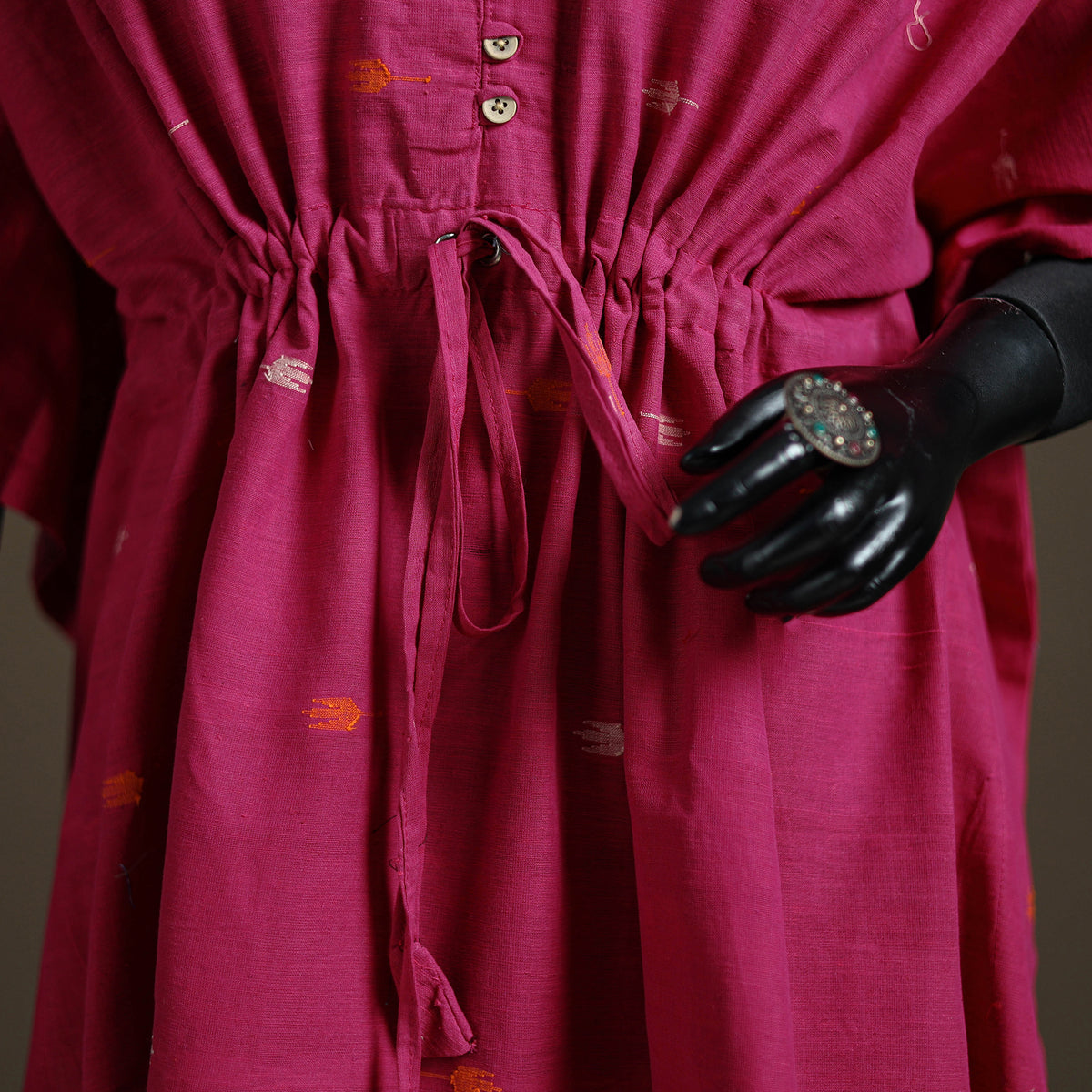 Jacquard Cotton Short Kaftan 124