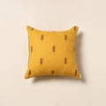 Yellow - jacquard weave cotton cushion cover 69