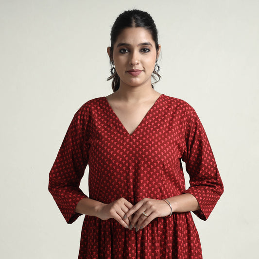 bagh printed cotton dress