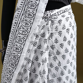 Sanganeri Hand Block Print Pure Mul Cotton Ready To Wear Saree  19