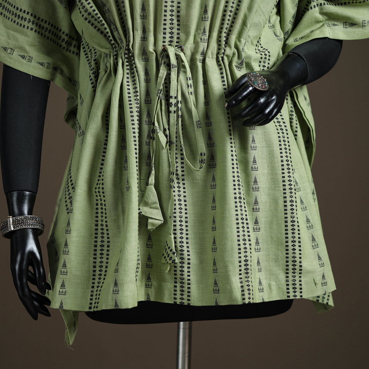 Jacquard Cotton Short Kaftan 125