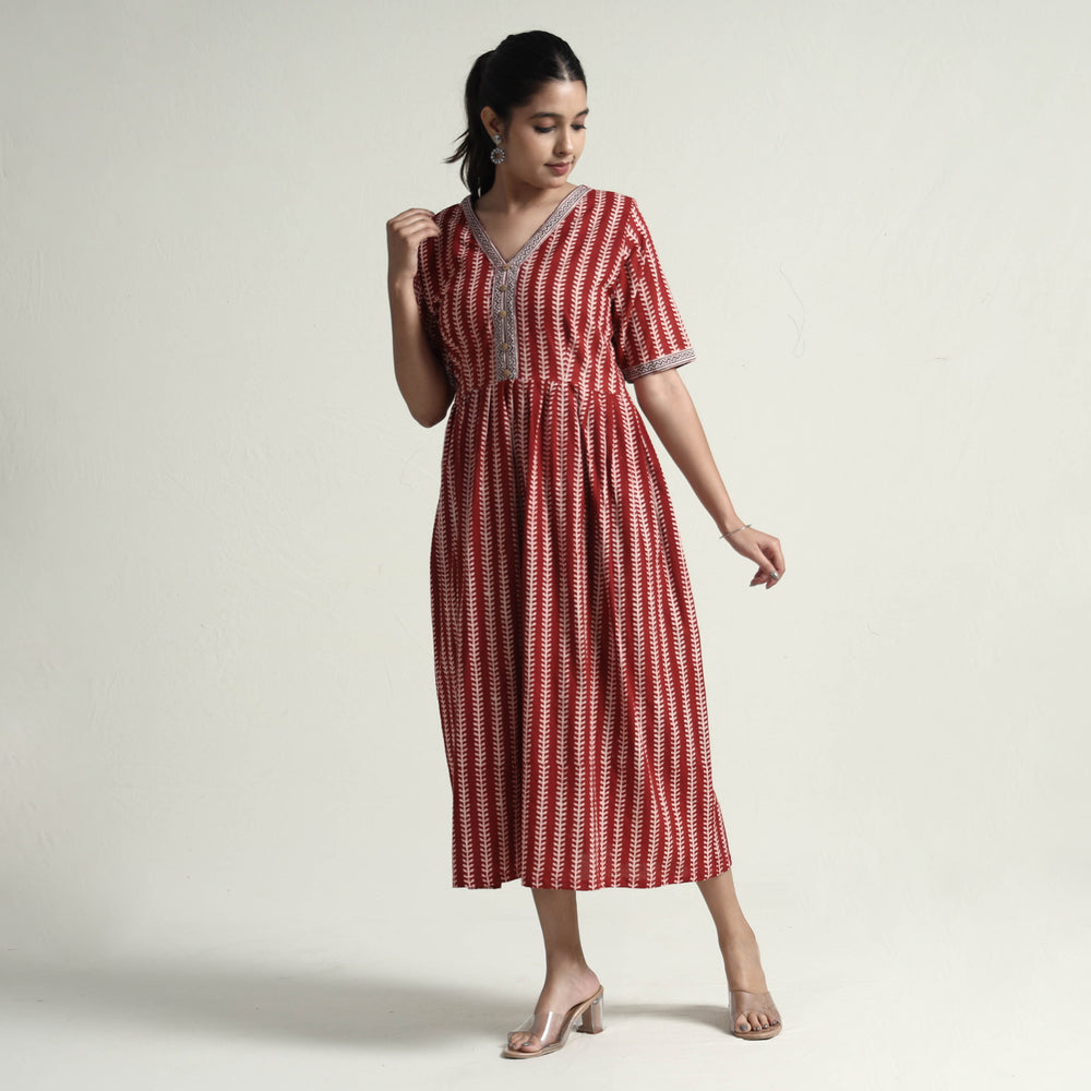 Bagh Block Printed Cotton Dress