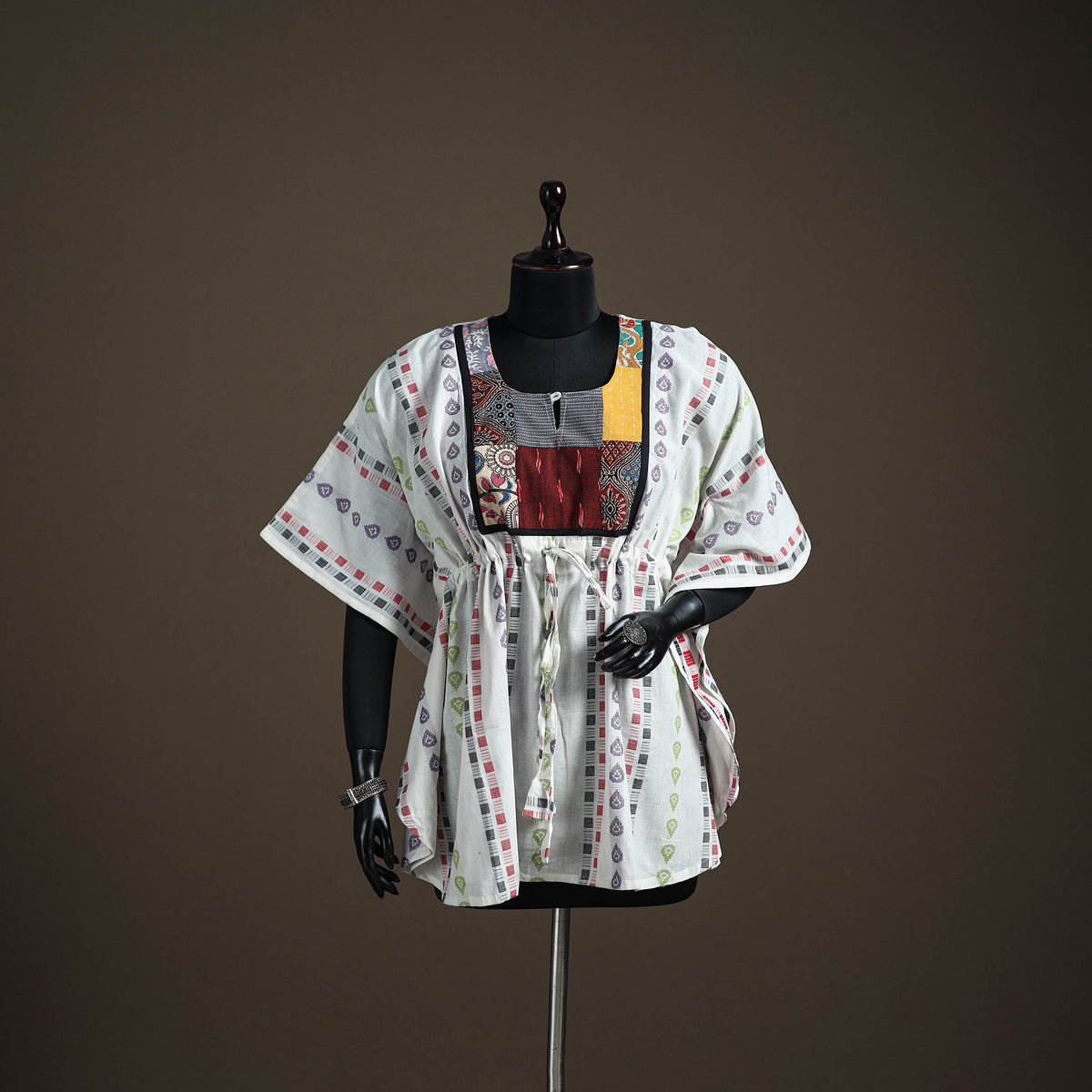 Jacquard Cotton Short Kaftan 126