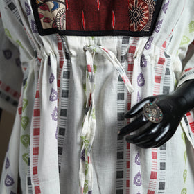 Jacquard Cotton Short Kaftan 126