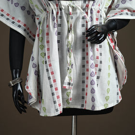 Jacquard Cotton Short Kaftan 126