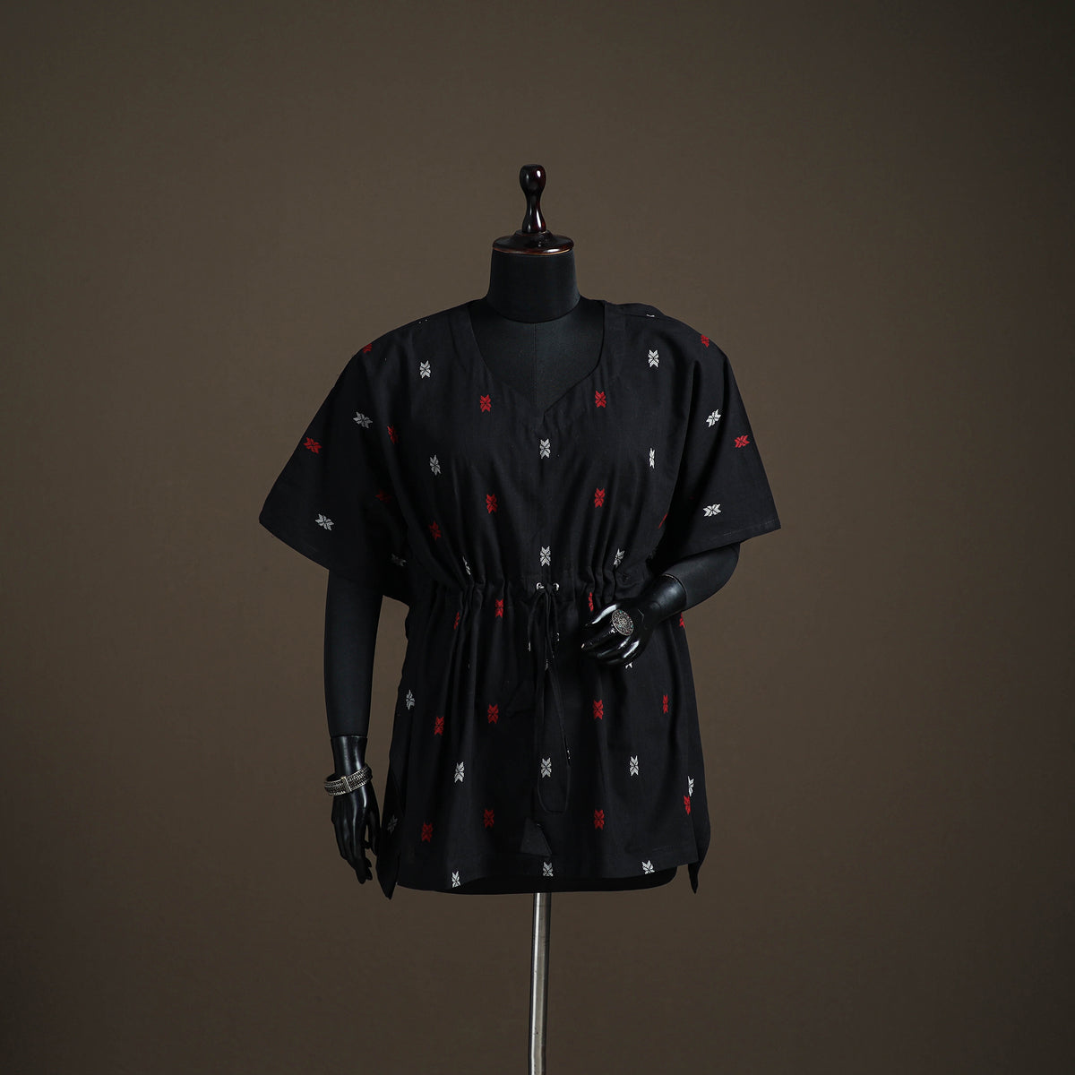 Jacquard Cotton Short Kaftan 127