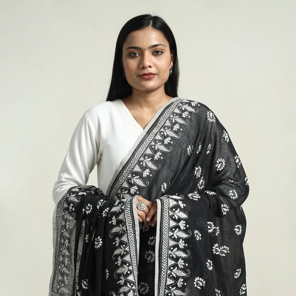 kantha embroidery dupatta