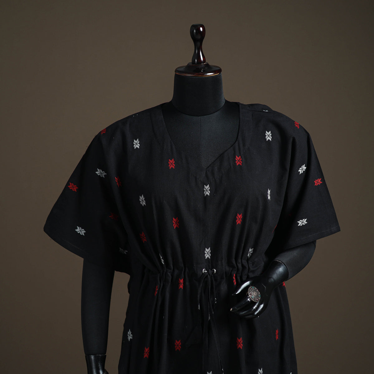 Jacquard Cotton Short Kaftan 127