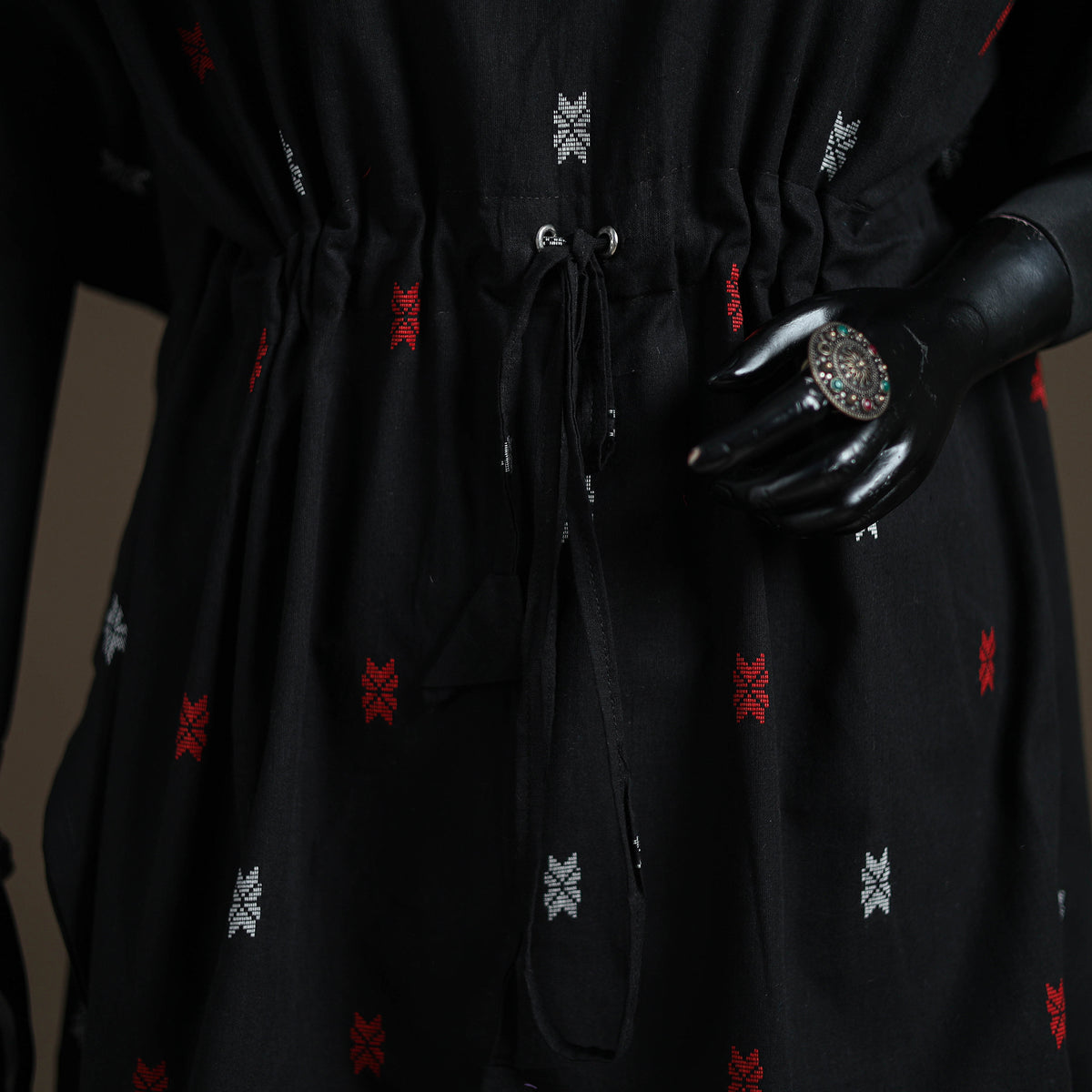 Jacquard Cotton Short Kaftan 127