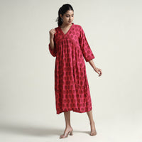 bagh printed cotton dress