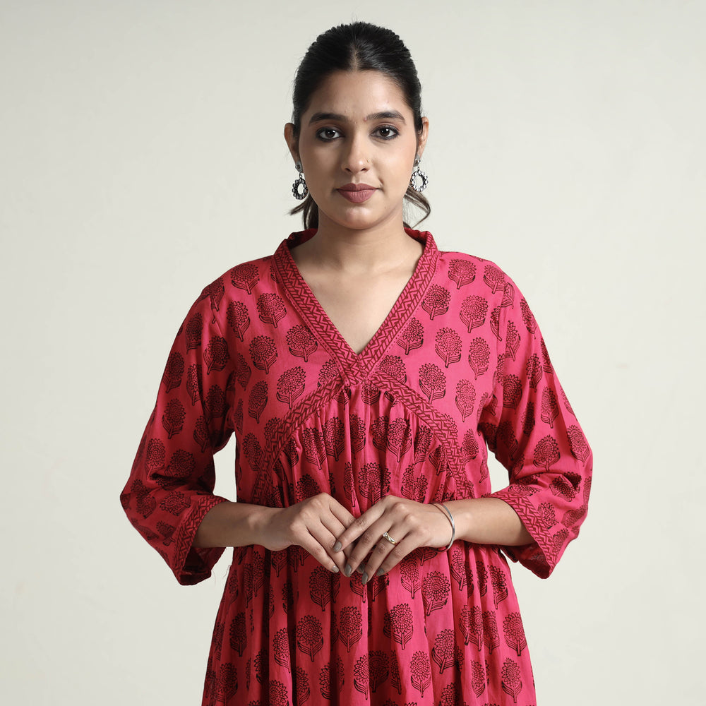 bagh printed cotton dress