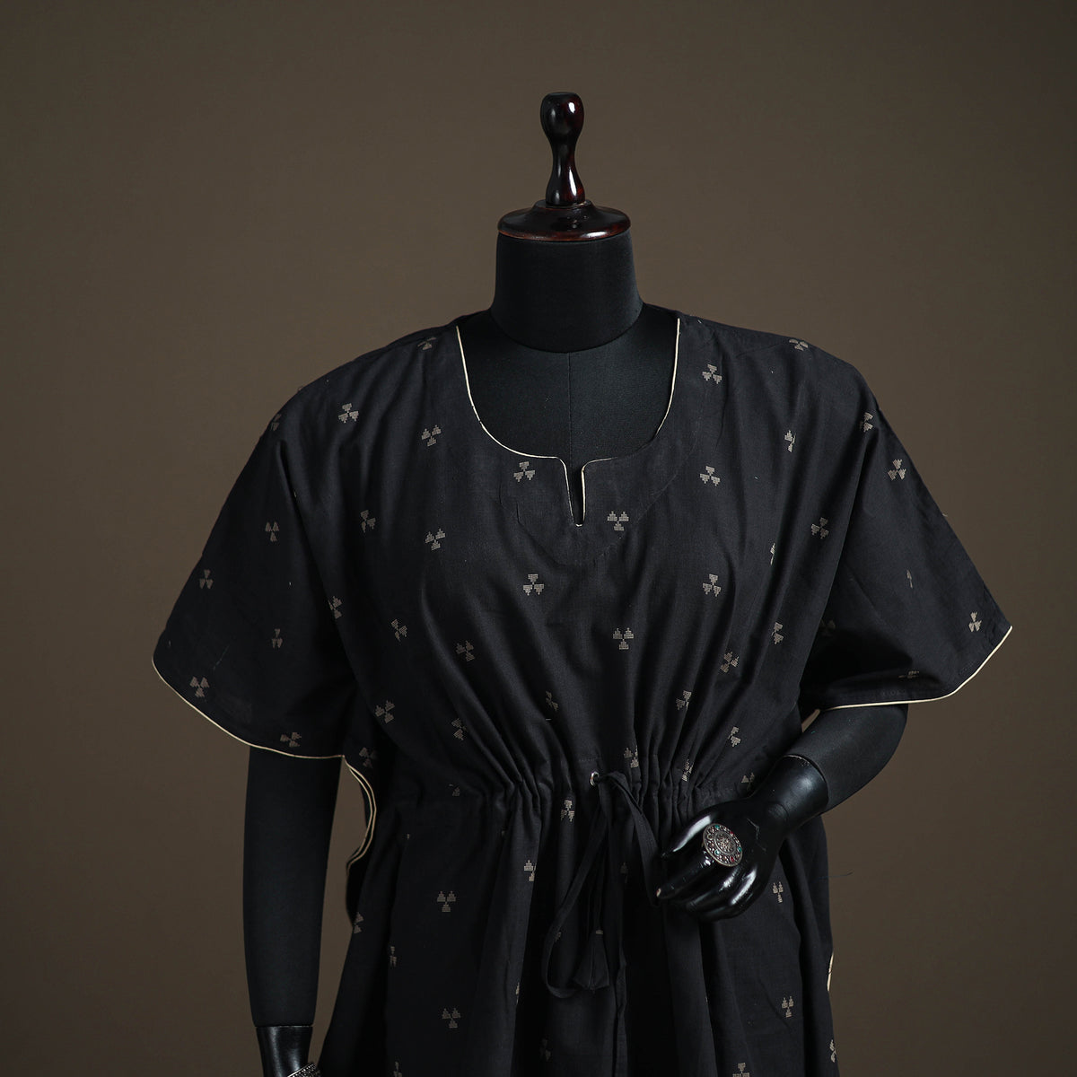 Jacquard Cotton Short Kaftan 129