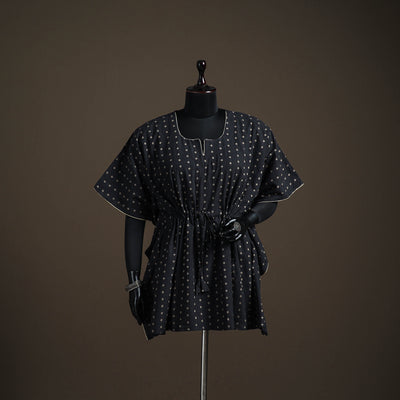 Jacquard Cotton Short Kaftan 130