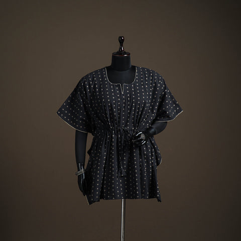 Jacquard Cotton Short Kaftan 130