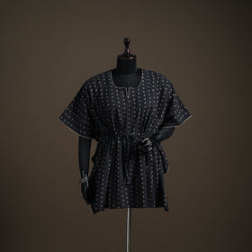 Jacquard Cotton Short Kaftan 130