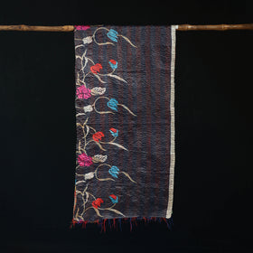 Bengal Kantha Handwork Patchwork Reversible Silk Stole 114