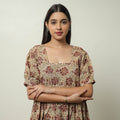  Pedana Kalamkari Block Printed Cotton Tiered Dress 03 