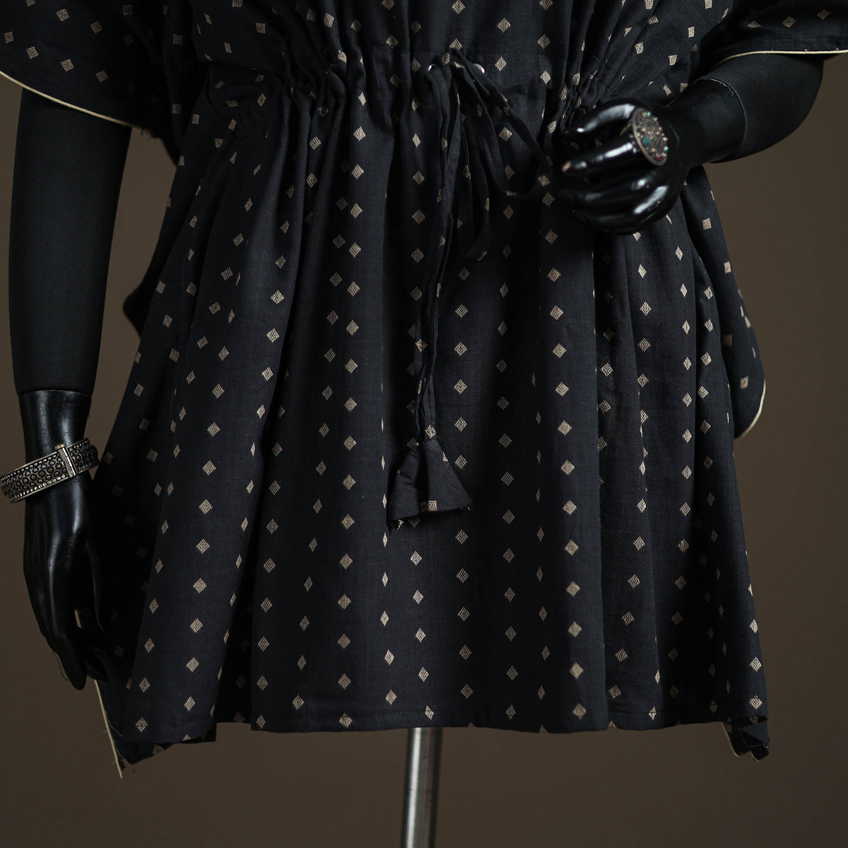 Jacquard Cotton Short Kaftan 130