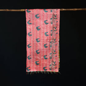 Bengal Kantha Handwork Patchwork Reversible Silk Stole 106