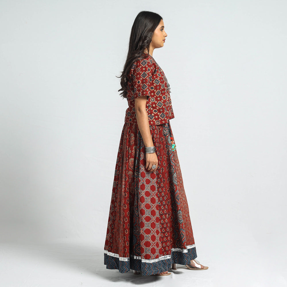 ajrakh long skirt 