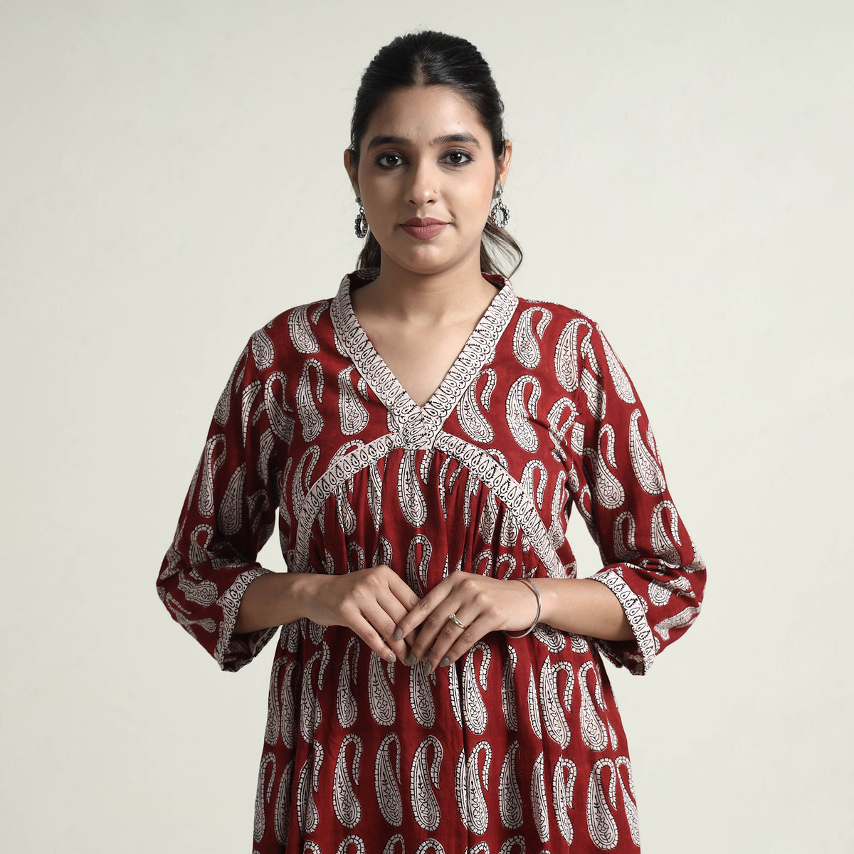 bagh printed cotton dress