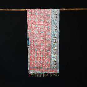 Bengal Kantha Handwork Patchwork Reversible Silk Stole 98