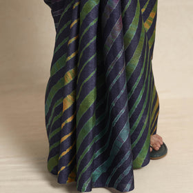  Leheriya Tie-Dye Tussar Silk Handloom Saree 