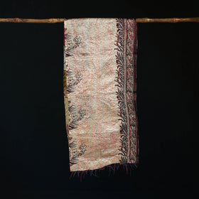 Bengal Kantha Handwork Patchwork Reversible Silk Stole 93