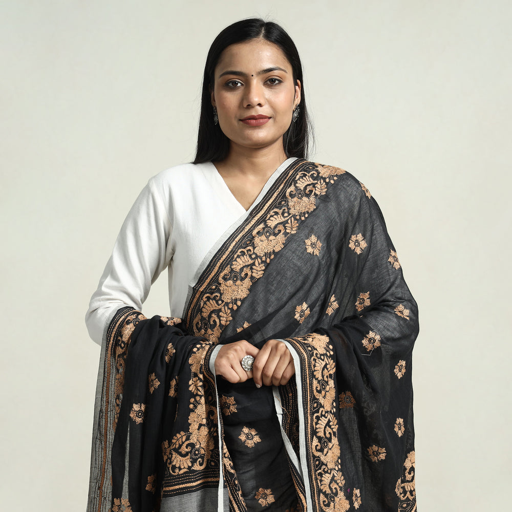 kantha embroidery dupatta