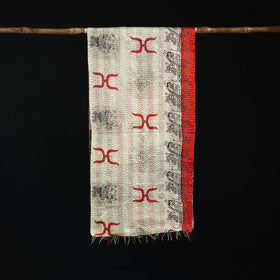 Bengal Kantha Handwork Patchwork Reversible Silk Stole 88