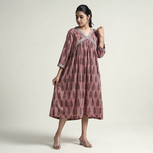 bagh printed cotton dress