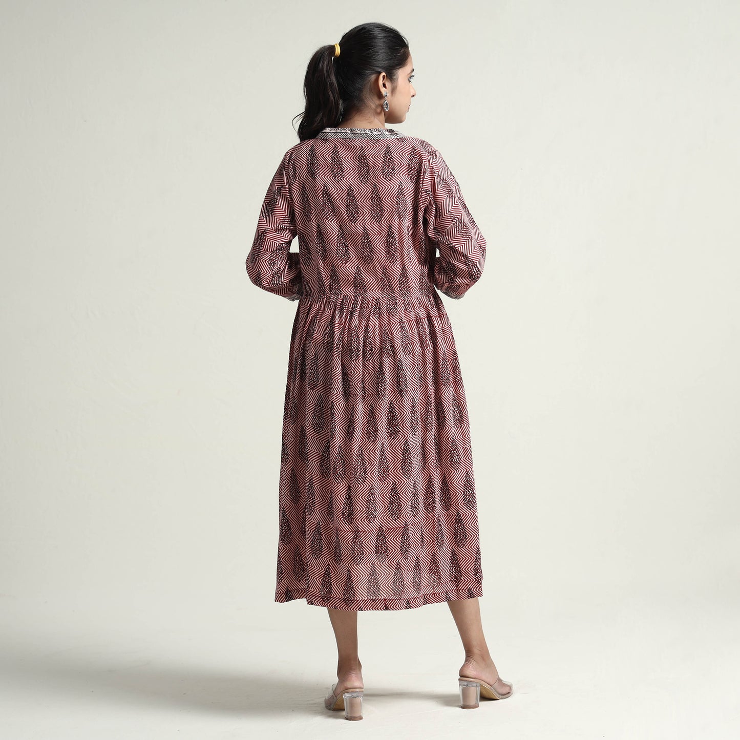 bagh printed cotton dress