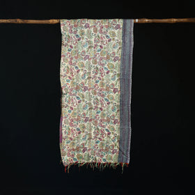 Bengal Kantha Handwork Patchwork Reversible Silk Stole 77