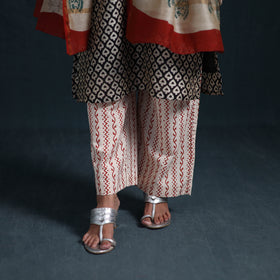 Sequin Work Bagru Hand Block Print Chanderi Silk Suit Set with Dupatta for Women 16