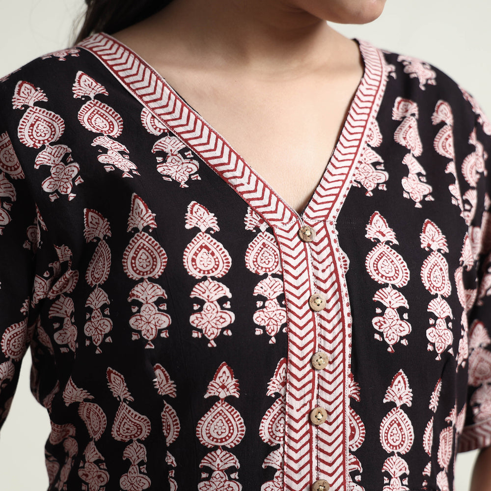 bagh printed cotton dress