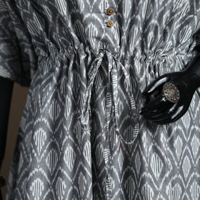 Pochampally ikat cotton kaftan (short) 137 - handcrafted