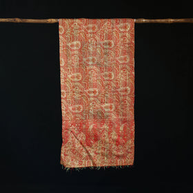 Bengal Kantha Handwork Patchwork Reversible Silk Stole 74