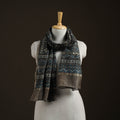 Handloom Chanderi Silk Ajrakh Hand Block Print Natural Dyed Stole 15