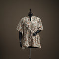Kalamkari Hand Block Print Natural Dyed Cotton Kaftan (Short) 140