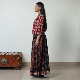 Multicolor - bagh skirt with 24 kali patchwork 06