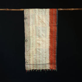 Bengal Kantha Handwork Patchwork Reversible Silk Stole 65