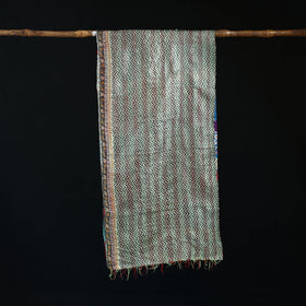 Bengal Kantha Handwork Patchwork Reversible Silk Stole 64