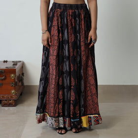 Multicolor - bagh skirt with 24 kali patchwork 06