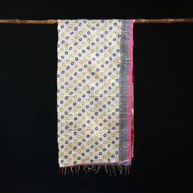 Bengal Kantha Handwork Patchwork Reversible Silk Stole 61